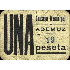 1 Peseta Ademuz