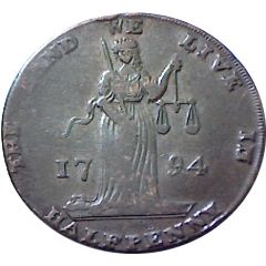 1/2 Penny Dublin L and R