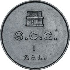 1 Gallon / 1 Cent Sanitary Commissioners Gibraltar