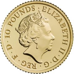10 Pounds - Elizabeth II Year of the Dog, Fine Gold