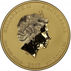 200 Dollars - Elizabeth II 4th Portrait - Year of the Goat - Gold Bullion Coin