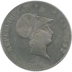 10 centimes Essai en maillechort de Lorthior