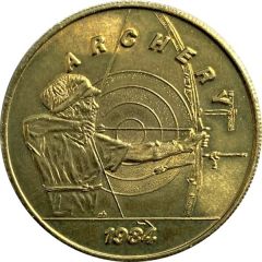 Token - SCRTD Fare Games of the XXIIIrd Olympiad Los Angeles 1984 - Archery, Los Angeles, California