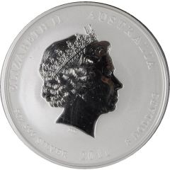8 Dollars - Elizabeth II 4th Portrait - Year of the Rabbit - Silver Bullion Coin