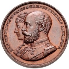 Medal - Opening of the London Bridge Prince Albert Edward and Princess Alexandra of Denmark