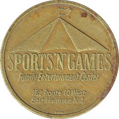Token - Sports `N` Games East Hanover, New Jersey