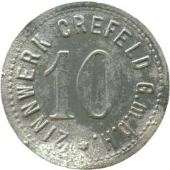 10 Pfennigs - Crefeld Zinnwerk G.m.b.H.