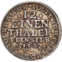 1⁄12 Thaler - Jost Christian and Christof Louis II Ausbeute