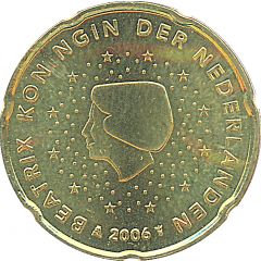 20 Euro Cents - Beatrix 1st map