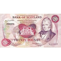 20 Pounds Bank of Scotland