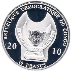10 Francs Zulu Warrior