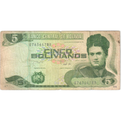 5 Bolivianos Series A-C