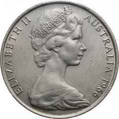 50 Cents - Elizabeth II 2nd Portrait - Round type
