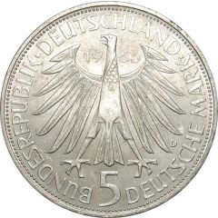 5 Deutsche Mark Wilhelm Leibniz