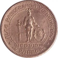 15 Pfennig Wert-Marke, A.P.V.