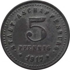 5 Pfennig - Aschaffenburg