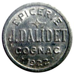 5 Centimes - Epicerie J.Dalidet - Cognac [16]