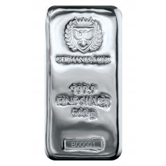 Germania Mint Cast Bar Fine Silver, 500 g
