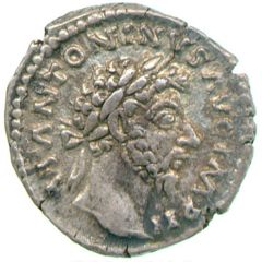 Denarius - Marcus Aurelius CONCORD AVG TR P XVII COS III, Concordia and Spes