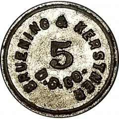 5 Cents - Bruening and Kerstner Dry Goods Co.