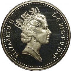 1 Pound - Elizabeth II 3rd portrait, Scottish Thistle
