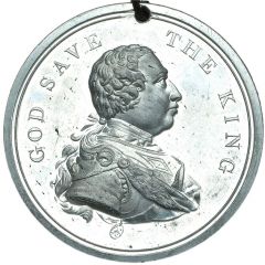 Medal - George III Grand National Jubilee, T. Halliday, white metal