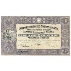 40 Francs 2nd series, reserve banknote