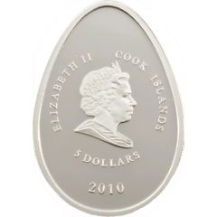 5 Dollars - Elizabeth II Green cloisonne