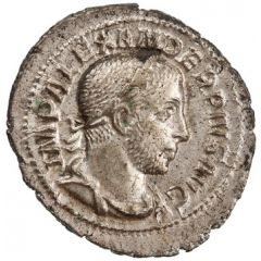 Denarius - Severus Alexander P M TR P XIII COS III P P, Sol