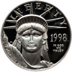 50 Dollars `American Platinum Eagle` Bullion Coinage