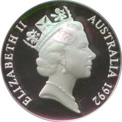 10 Dollars - Elizabeth II 3rd Portrait - Emperor Penguin - Piedfort