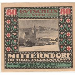 80 Heller Mitterndorf