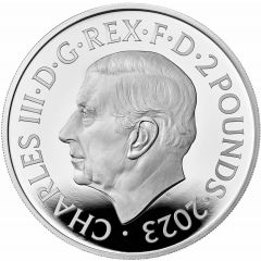 2 Pounds - Charles III Morgan Le Fay, Silver Proof