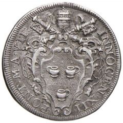 1 Testone - Innocent XII IPSE EST PAX NOSTRA