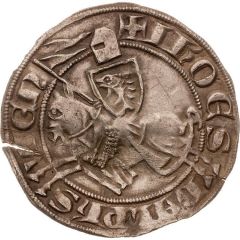1/2 Groat `Baudekin` - John II