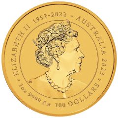 100 Dollars In the name of Elizabeth II, 6th Portrait - Phoenix - Gold Bullion
