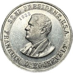 Token - Cracker Jack Mystery Club 32nd President Franklin D. Roosevelt