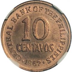 10 Sentimos Francisco Baltazar, copper pattern