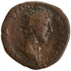 Dupondius - Commodus P M TR P VIIII IMP VI COS IIII P P S C, Roma and Victory