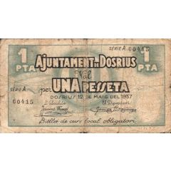 1 Peseta Dosrius
