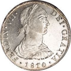 8 Reales - Fernando VII Colonial Milled Coinage
