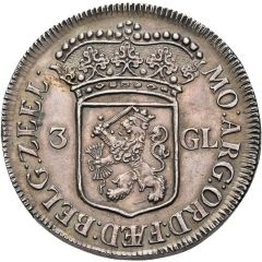 3 Gulden date reverse, Piedfort of double weight