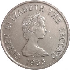 5 Pence - Elizabeth II 2nd portrait, large type