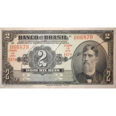 2 Mil Réis Banco do Brasil, 1st. Print