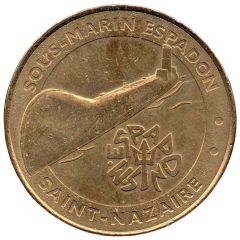 Jeton Touristique - Monnaie de Paris - Saint-Nazaire - Sous-Marin Espadon - Le logo -