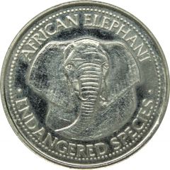 Token - World Endangered Species Coin Collection African Elephant