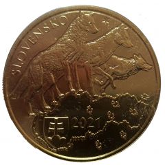 5 Euros The grey wolf