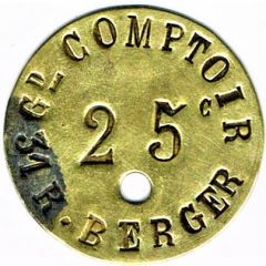 25 Centimes - Gd Comptoir - Paris 75