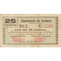 25 Céntimos Tordera