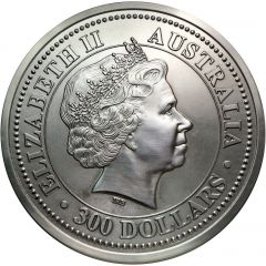 300 Dollars - Elizabeth II 4th Portrait - Year of the Pig - Silver Bullion Coin